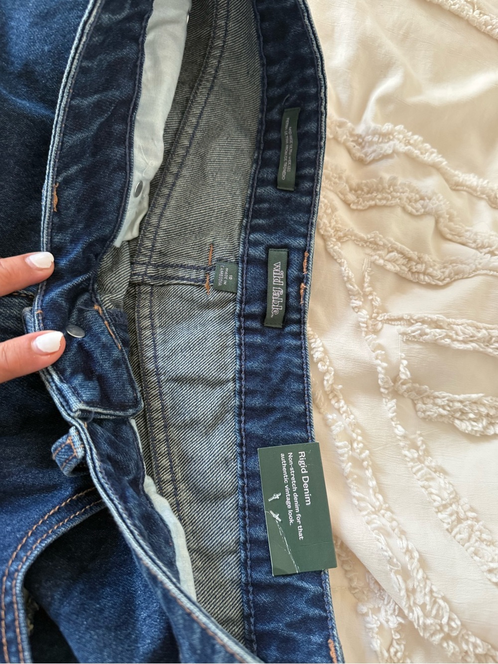 wild fable High-Rise Wide Leg Jeans in Dark Blue - Picture 5 of 8